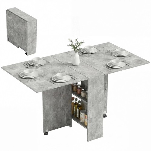 Mobile drop leaf dining table - drop,