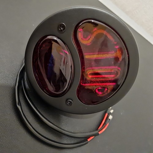 Motorcycle round black - round, "stop"