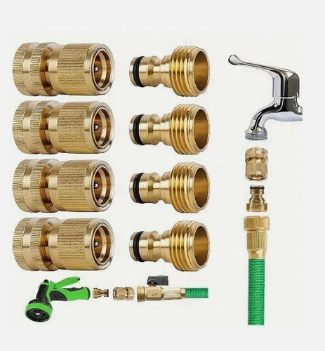 1pack brass garden hose - brass,