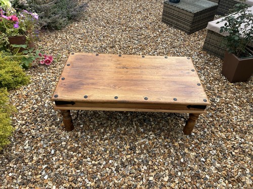 Jali mango wood coffee table - coffee,