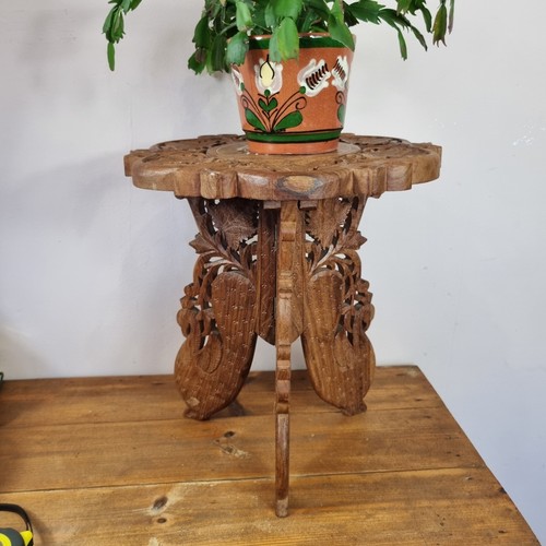 Indian folding table inlay - table,