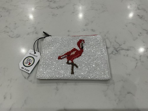 Flamingo beaded purse koala - flamingo,