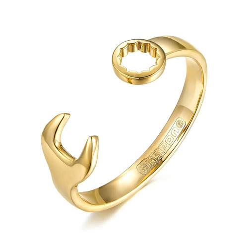 Womens 9ct gold spanner wrench - 9ct,