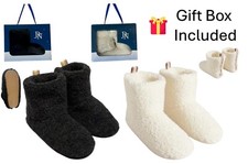 Ladies Womens Boot Slippers