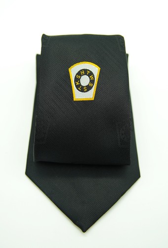 Black tie with woven - with,