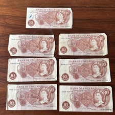 Ten shilling bank notes - x,