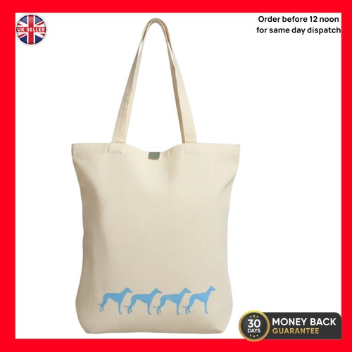 Greyhound dog cotton tote bag - tote,