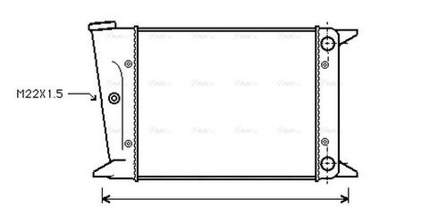 Ava coolant radiator vn2004 - ava,