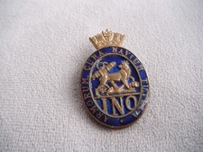 Royal Navy INSPECTOR OF NAVAL ORDNANCE vintage enamel lapel badge by GAUNT