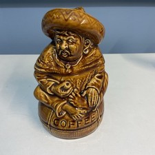Vintage Sadler Mexican Man Coffee Pot Storage Jar