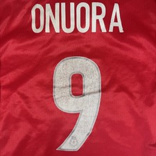 Rare Original ONUORA 9 Swindon Town 1999/2000 Home Football Shirt Mens Small