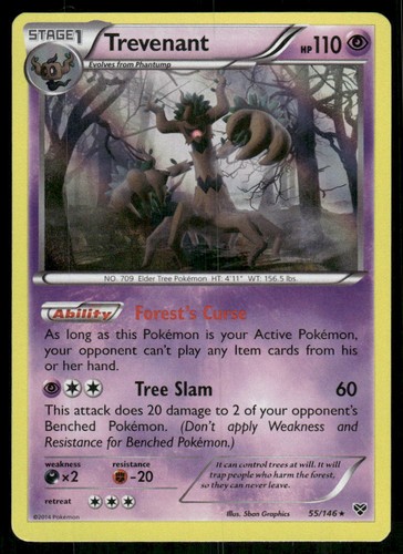Trevenant 146 holo - 55/146, rare