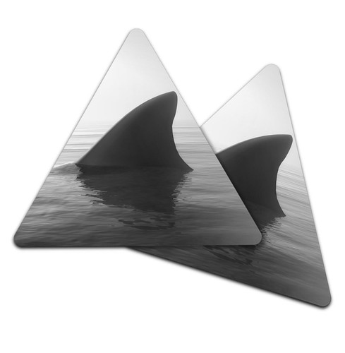 Triangle coaster bw - triangle,