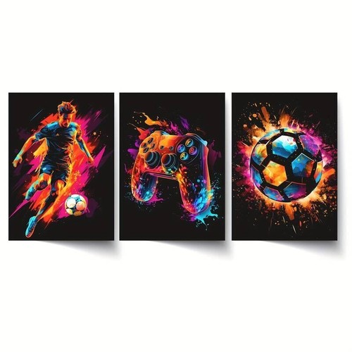 Pce football canvas unframed - 3,
