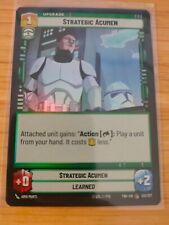 Strategic Acumen 120/257 (Foil) Star Wars Unlimited [TWI] M/NM