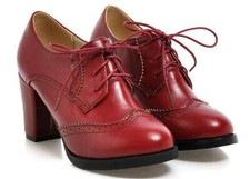 Women Ladies Mid Block Chunky