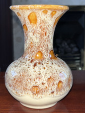 FOSTERS POTTERY BULBOUS HONEYCOMB VASE