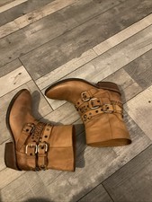 Ladies Russell & Bromley Real Leather Distressed Boots  Rockafella  Size 5 1/2