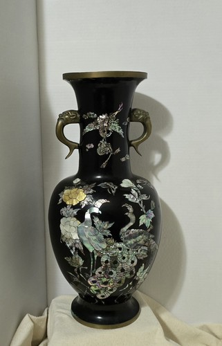 Vintage tall black - black, metal