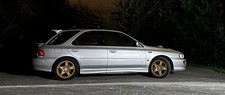 SUBARU IMPREZA GC8 TYPE R WRX STI UK TURBO 1994-2000 16” GOLD ALLOY WHEELS TYRES