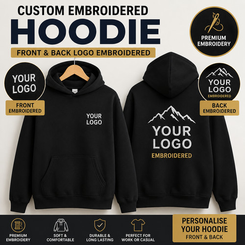 Custom embroidered hoodie - custom,