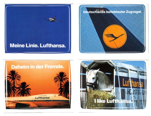 Vintage lufthansa stickers - vintage,