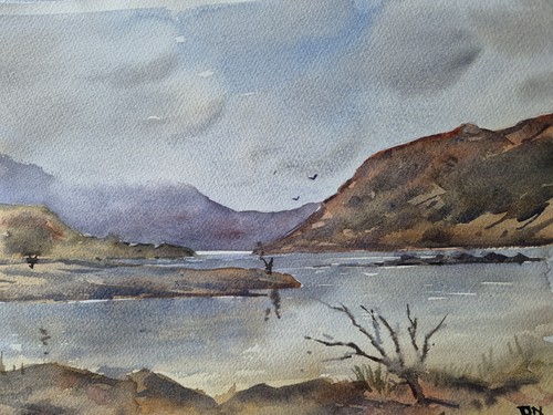 Donegal ireland watercolour - donegal,
