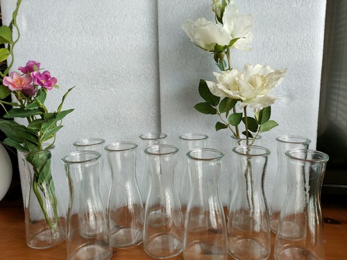 Glass bud vase set - glass, small