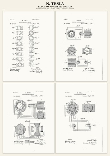 Tesla electric motor patent - electric,