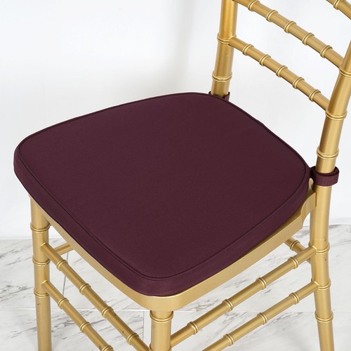 Burgundy polyester cushion - burgundy, for