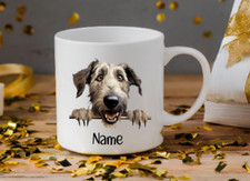 Irish Wolfhound Dog Peeping