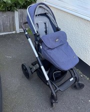 Baby Double Pram, Moses Basket