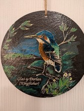 Circular Slate Hand Painted