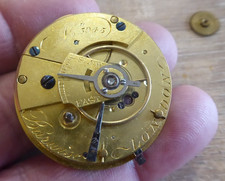 RARE LONDON BARWISE MAKER  ANTIQUE GENTS FUSEE  POCKET WATCH MOVEMENT