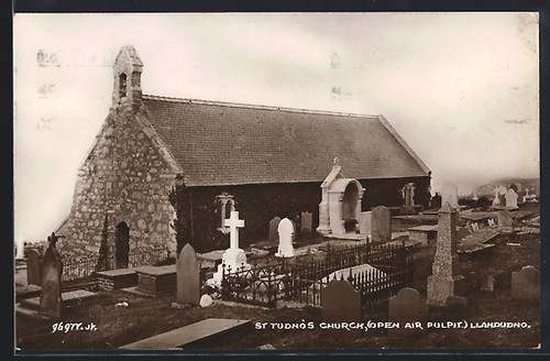 Postcard llandudno st - of, llandudno,