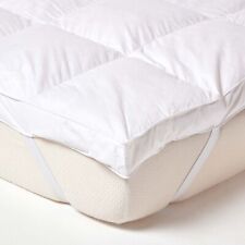 LUXURY DUCK FEATHER ANTI-ALLERGY Soft Elasticated Mattress Topper All Size