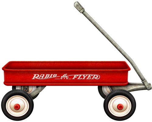 Red radio flyer - red, wagon
