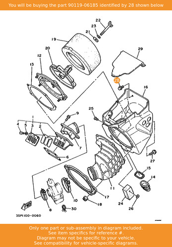 Yamaha bolt with washer - yamaha, bolt,