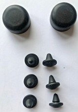 ROVER P6 P6B SET OF BONNET BUFFERS  311278 + ADJUSTING BOLT CAPS 310591 NEW NOS