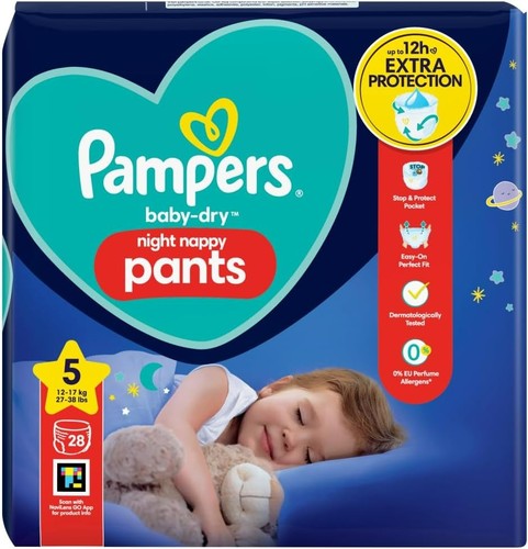 Pampers baby dry night nappy - pampers, baby-dry