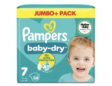 X2 Pampers Baby-Dry Size 7, 58