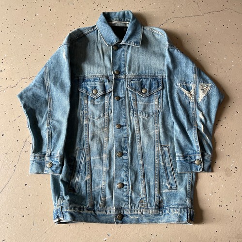 R13 oversized trucker jacket - trucker,