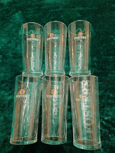 Fosters pint glasses set - glasses,