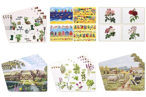 Various designs table mats - table,
