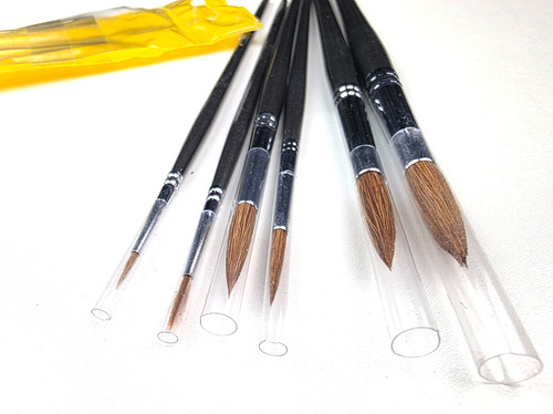Sable mixture brush sizes - brush, 6