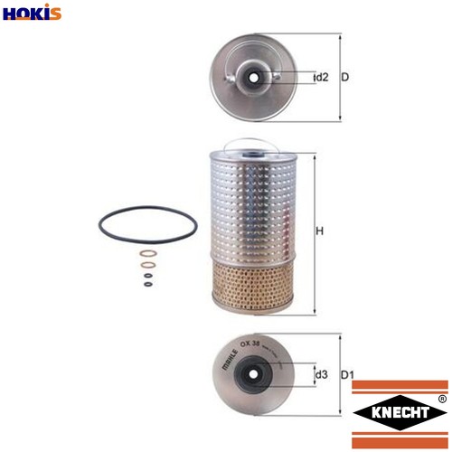 Oil filter 38d for - filter,