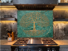 Tree of Life Splashback Gold
