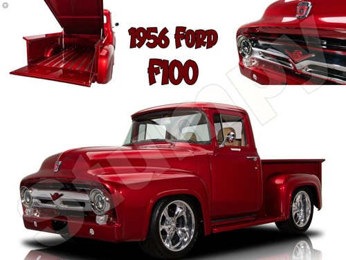 1956 ford f100 - sign, 9"