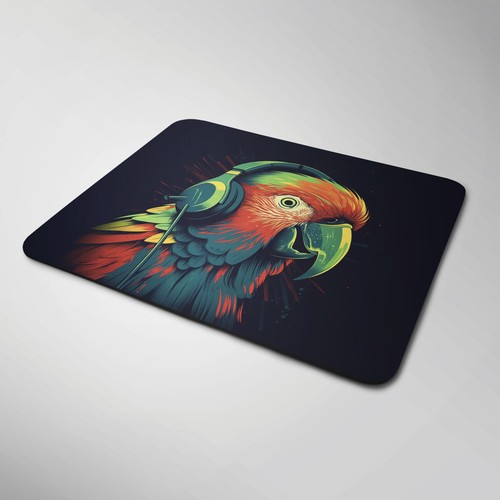 Parrot mouse mat pad funny - mat,