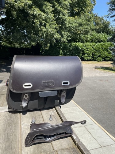 Triumph leather pannier - leather,
